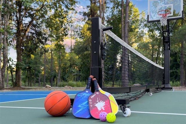 view of sport court