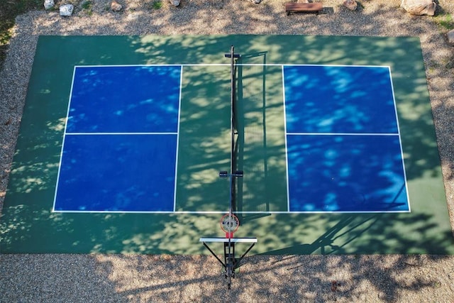 view of tennis court