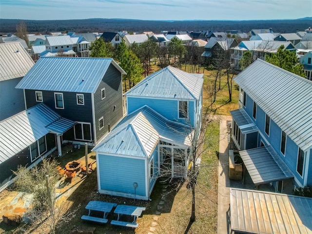 bird's eye view featuring a residential view