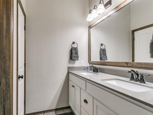 bathroom featuring vanity