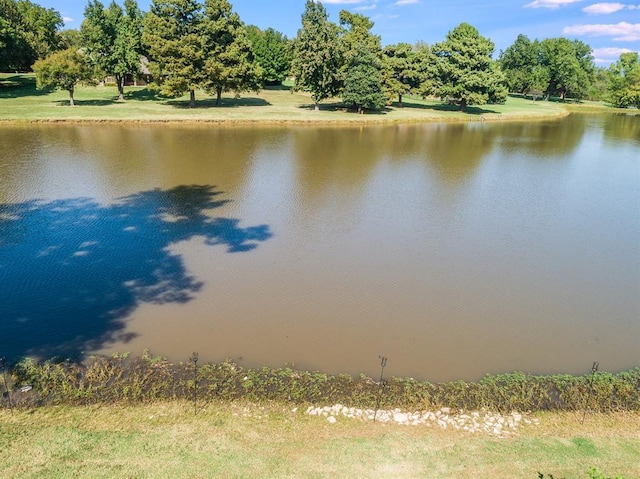 2207 Lake Front Cir, Norman, OK 73069 - water view featuring a tree filled landscape