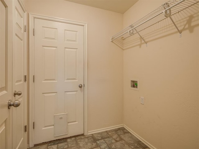 washroom with washer hookup