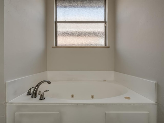 bathroom with a bath