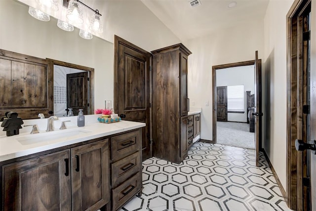 bathroom with vanity