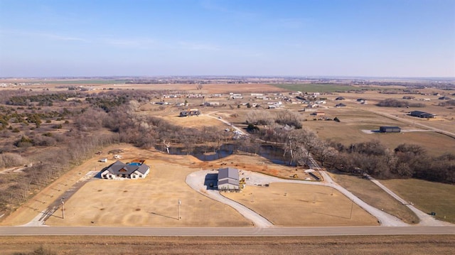 bird's eye view featuring a rural view