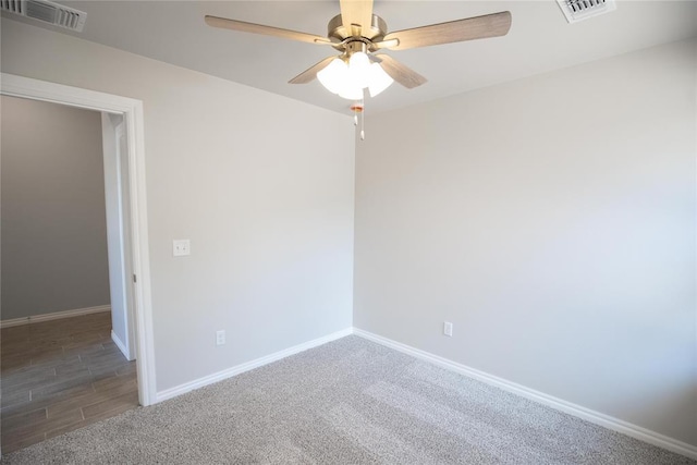 1917 Taines Turn, Norman, OK 73072 - spare room with a ceiling fan and carpet