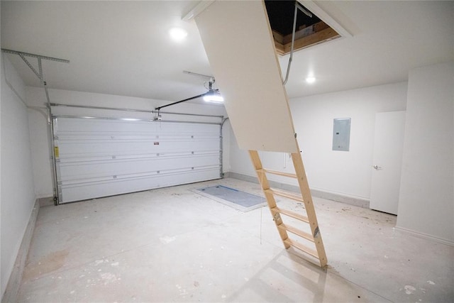 1917 Taines Turn, Norman, OK 73072 - garage with electric panel and baseboards