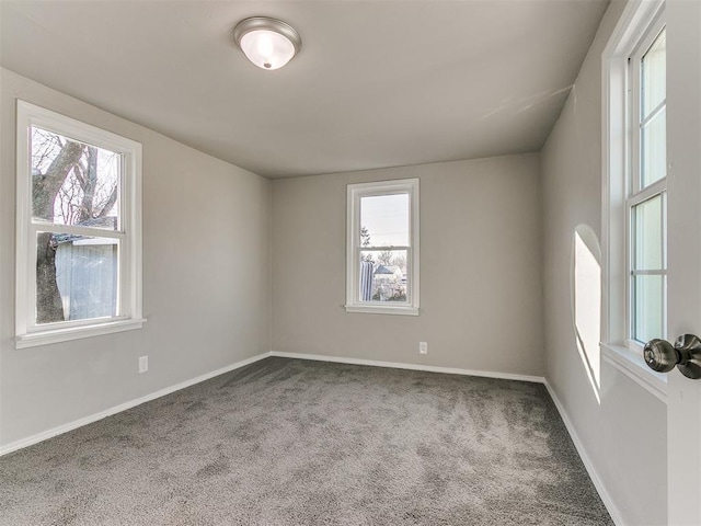 view of carpeted empty room