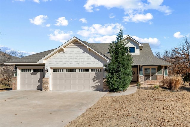 view of front of home featuring a garage