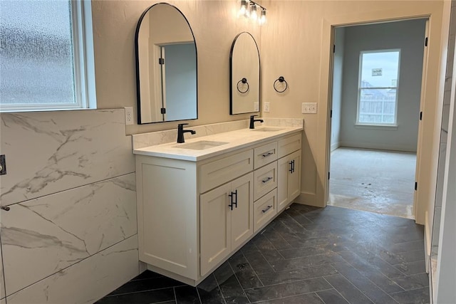9224 NW 83rd St, Yukon, OK 73099 - bathroom featuring double vanity