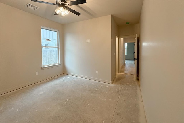 9224 NW 83rd St, Yukon, OK 73099 - empty room with ceiling fan and baseboards