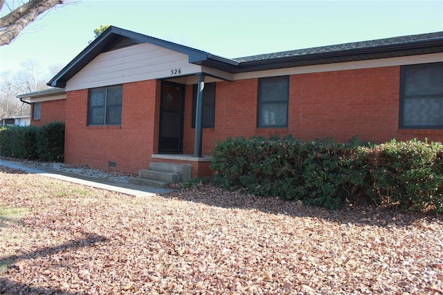 view of ranch-style house