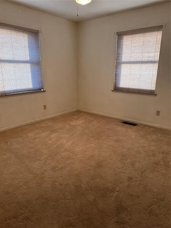 view of carpeted empty room