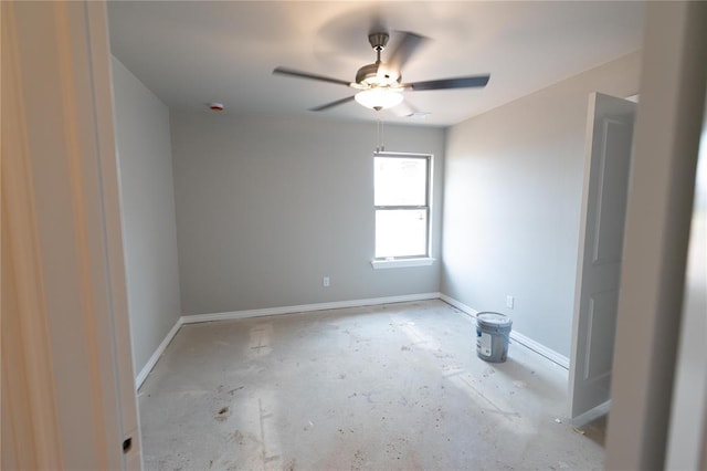 16024 Coneflower Dr, Edmond, OK 73013 - empty room with ceiling fan and baseboards