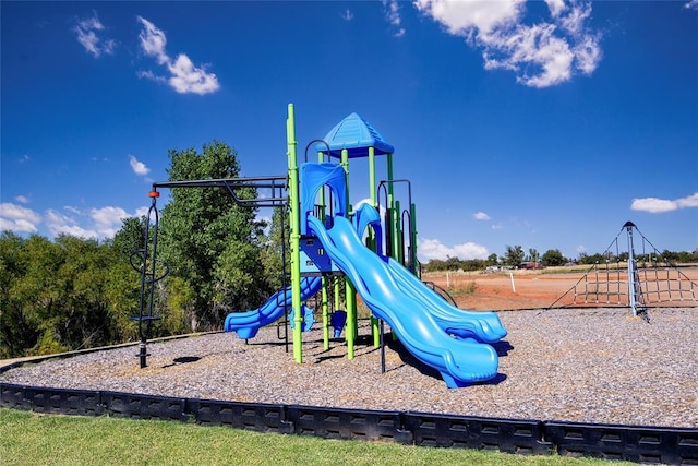 view of jungle gym