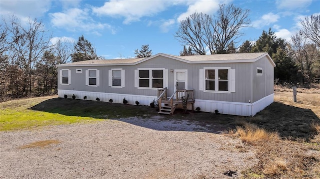 view of manufactured / mobile home