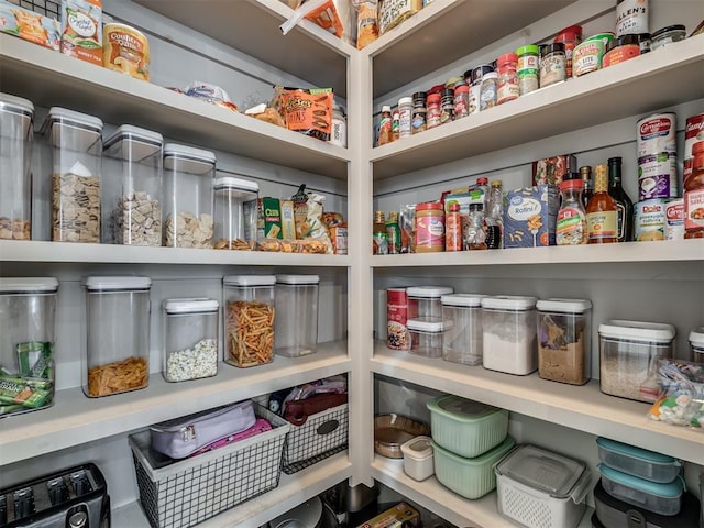 view of pantry