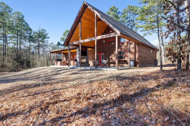 view of rear view of property