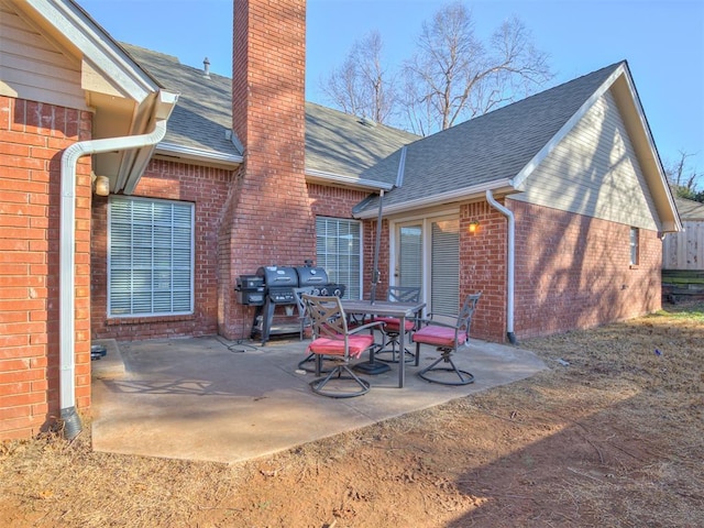 view of patio / terrace with area for grilling