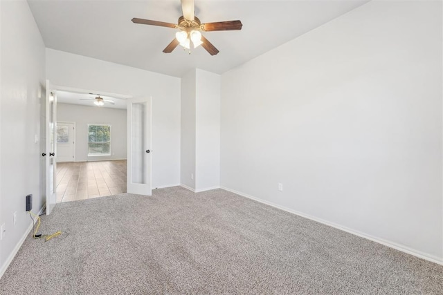 view of carpeted empty room