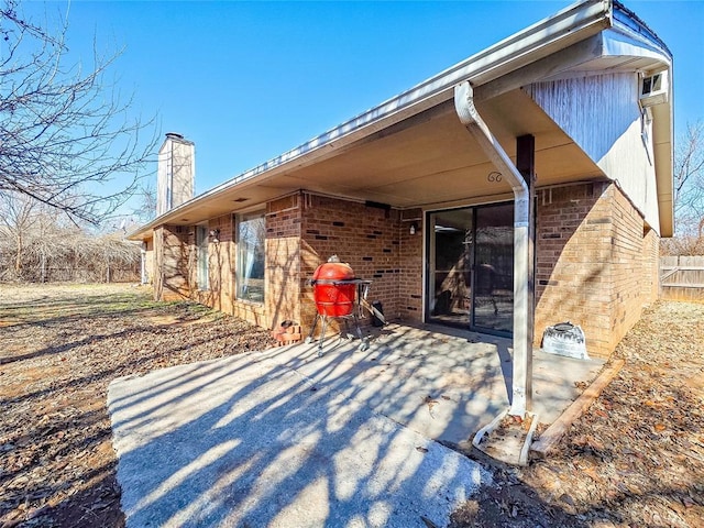 back of house featuring a patio area