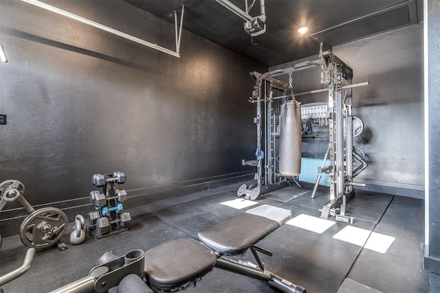 view of exercise room