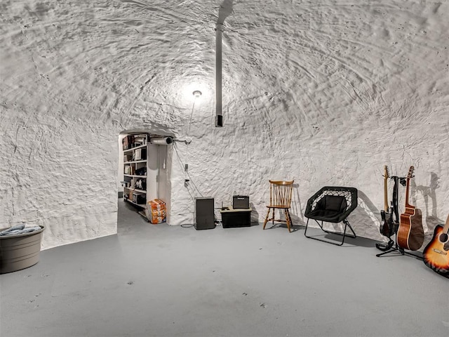 miscellaneous room featuring concrete flooring