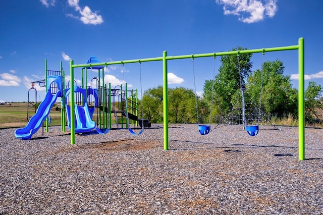 view of jungle gym