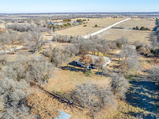 drone / aerial view featuring a rural view