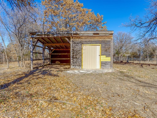 view of outbuilding