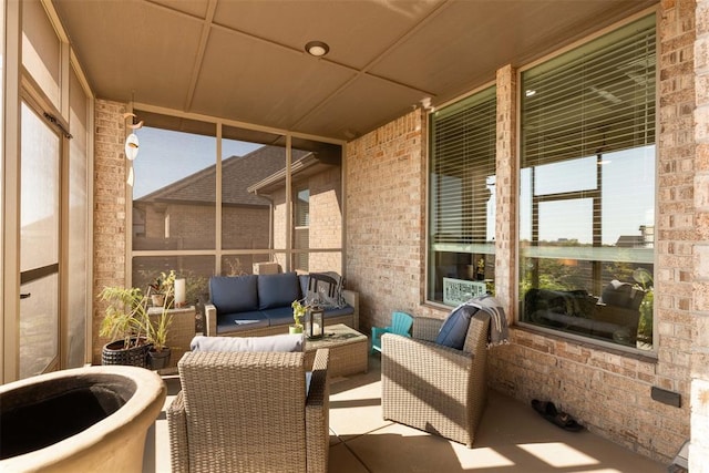 14704 Ashore Dr, Oklahoma City, OK 73142 - view of patio with an outdoor hangout area