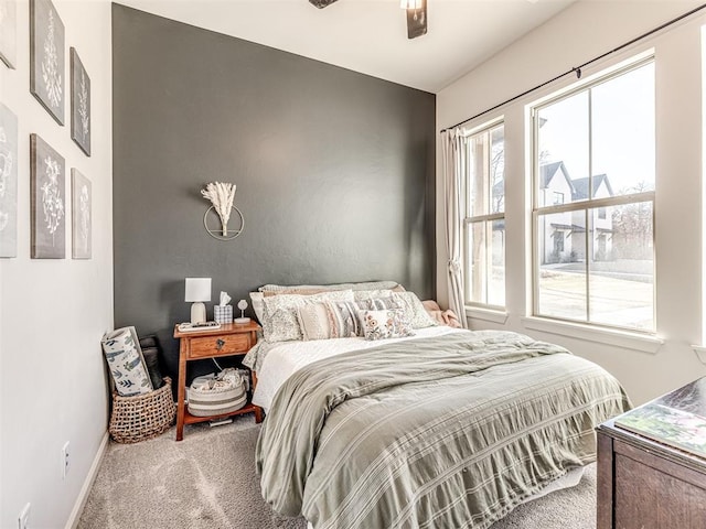 bedroom featuring carpet floors