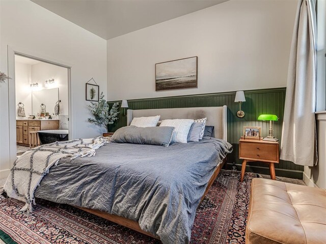 bedroom with ensuite bathroom