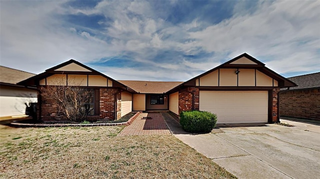 ranch-style house featuring a garage