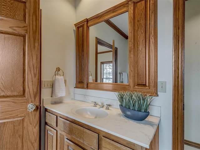 bathroom featuring vanity