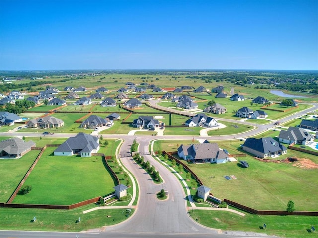 drone / aerial view with a residential view