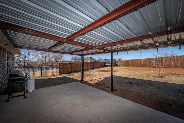 view of patio / terrace with area for grilling