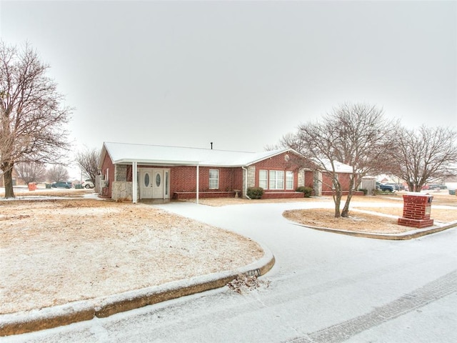 view of ranch-style house