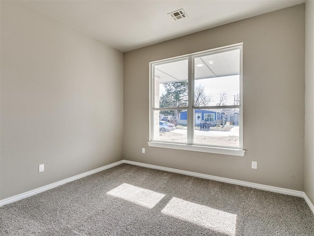 view of carpeted empty room