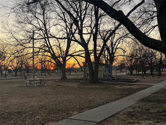 view of community featuring a playground