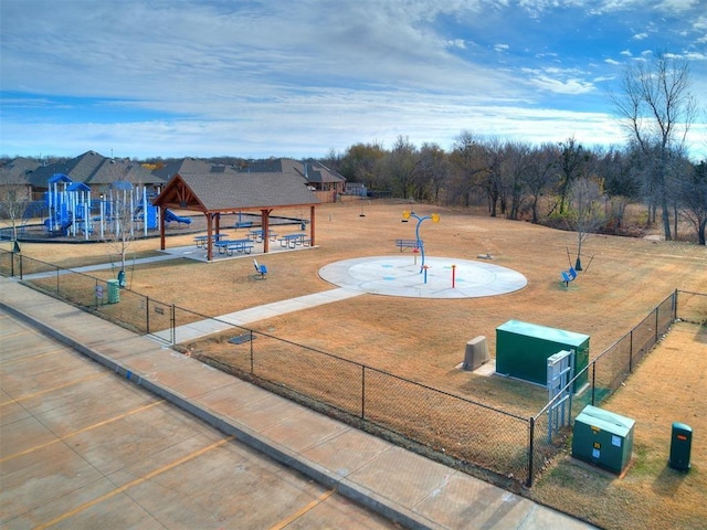 view of home's community featuring a gazebo