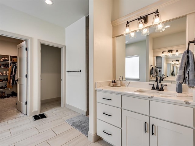 bathroom with vanity