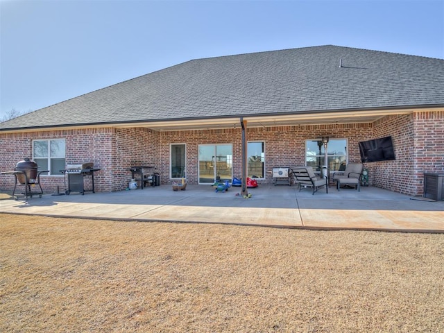 rear view of property with a patio