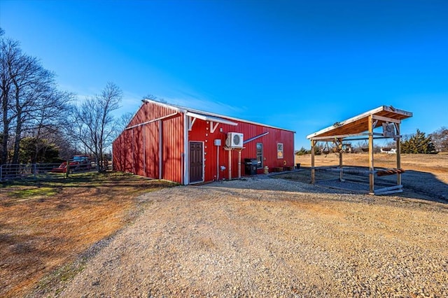 view of outdoor structure