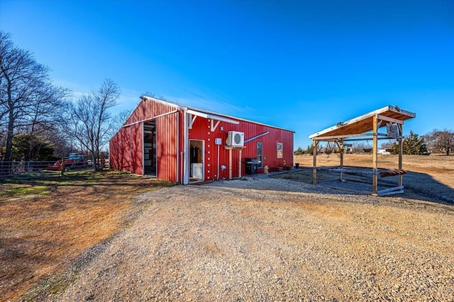 view of outbuilding
