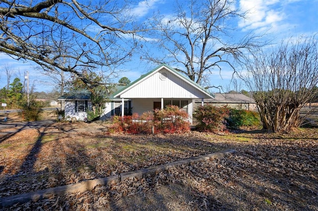 exterior space featuring covered porch