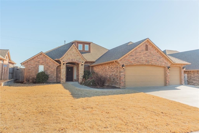 view of front of home featuring a garage