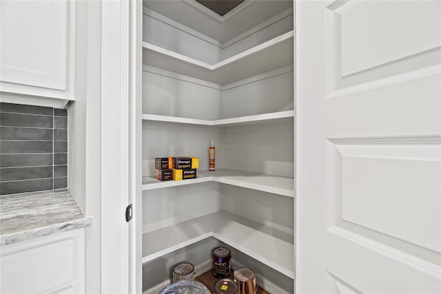 view of pantry