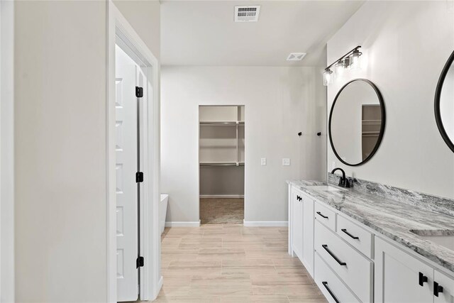 bathroom with vanity