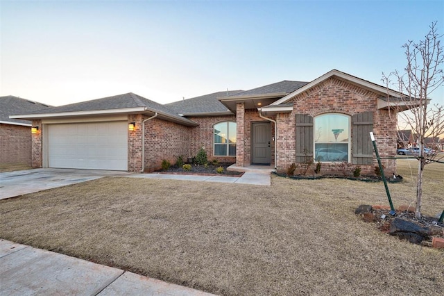 ranch-style house with a garage